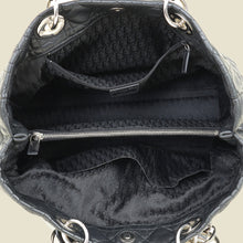 Christian Dior Black Soft Shopping Tote Bag