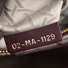 Christian Dior Burgundy My ABCDior Lady Dior Small Bag