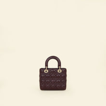 Christian Dior Burgundy My ABCDior Lady Dior Small Bag