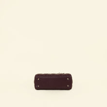 Christian Dior Burgundy My ABCDior Lady Dior Small Bag