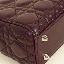 Christian Dior Burgundy My ABCDior Lady Dior Small Bag