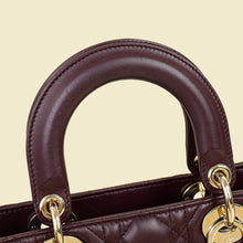 Christian Dior Burgundy My ABCDior Lady Dior Small Bag