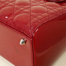 Christian Dior Cherry Red Medium Lady Dior Bag