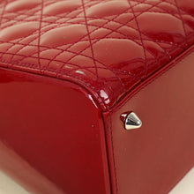 Christian Dior Cherry Red Medium Lady Dior Bag