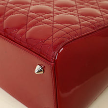 Christian Dior Cherry Red Medium Lady Dior Bag