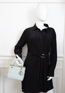 Christian Dior Light Blue Lady Dior Mini Chain Bag