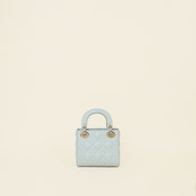 Christian Dior Light Blue Lady Dior Mini Chain Bag
