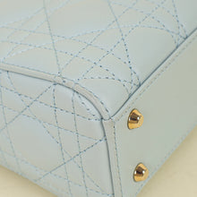 Christian Dior Light Blue Lady Dior Mini Chain Bag
