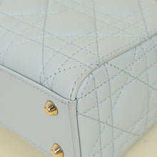 Christian Dior Light Blue Lady Dior Mini Chain Bag
