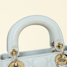 Christian Dior Light Blue Lady Dior Mini Chain Bag