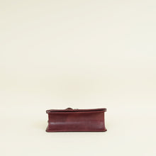 Christian Dior Burgundy Diorama Flap Medium Shoulder Bag