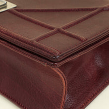 Christian Dior Burgundy Diorama Flap Medium Shoulder Bag