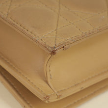 Christian Dior Beige Lady Dior Convertible Chain Clutch