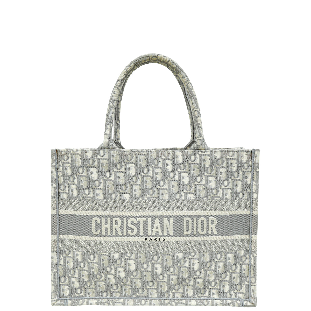 Christian Dior Gray Oblique Book Tote Medium Bag