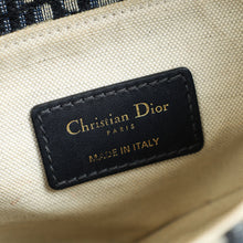 Christian Dior Navy Blue Oblique Saddle Mini Bag