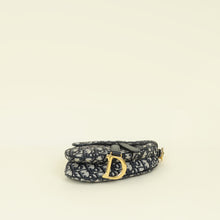 Christian Dior Navy Blue Oblique Saddle Mini Bag