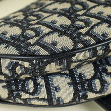 Christian Dior Navy Blue Oblique Saddle Mini Bag