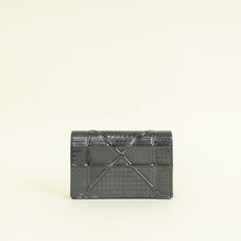 Christian Dior Dark Grey Diorama Micro Cannage Wallet On Chain
