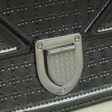 Christian Dior Dark Grey Diorama Micro Cannage Wallet On Chain