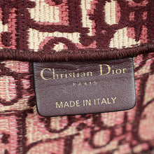 Christian Dior Burgundy Oblique Book Tote Medium Bag