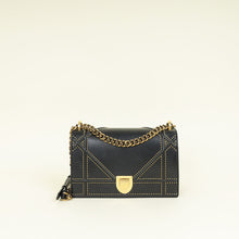 Christian Dior Black Diorama Studded Medium Bag