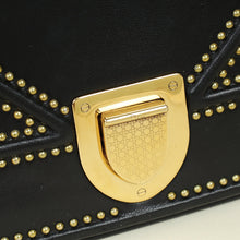 Christian Dior Black Diorama Studded Medium Bag