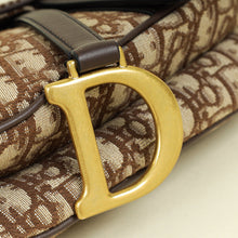 Christian Dior Brown Oblique Saddle Medium Bag