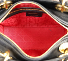 Christian Dior Black Lady Dior Medium Bag