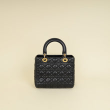 Christian Dior Black Lady Dior Medium Bag