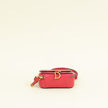 Christian Dior Red Mini Saddle Shoulder Strap Pouch
