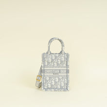 Christian Dior Grey Mini Book Tote Phone Bag