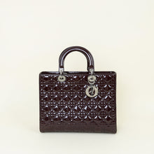 Christian Dior Wine Lady Dior Large Bag