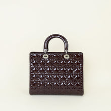 Christian Dior Wine Lady Dior Large Bag