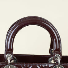 Christian Dior Wine Lady Dior Large Bag