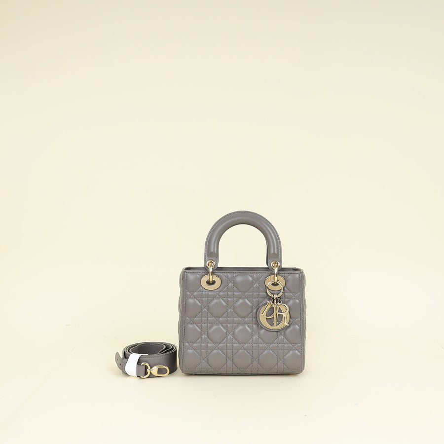 Christian Dior Grey Lady Dior My ABCDior Small Bag