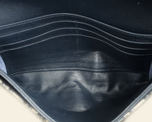 Christian Dior Blue Oblique Saddle Wallet on Chain