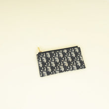 Christian Dior Blue Oblique Saddle Wallet on Chain