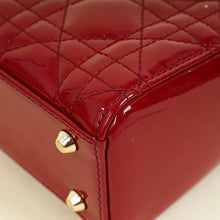 Christian Dior Cherry Red Lady Mini Dior Chain Bag
