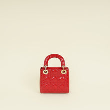 Christian Dior Red Lady Dior Mini Strap Bag