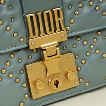 Christian Dior Grey Cannage Studded DiorAddict Flap Bag