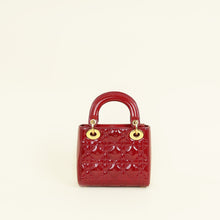 Christian Dior Cherry Red Mini Chain Lady Dior Bag