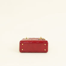 Christian Dior Cherry Red Mini Chain Lady Dior Bag