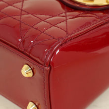 Christian Dior Cherry Red Mini Chain Lady Dior Bag