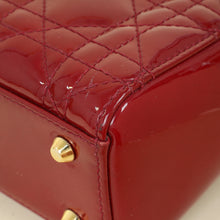 Christian Dior Cherry Red Mini Chain Lady Dior Bag