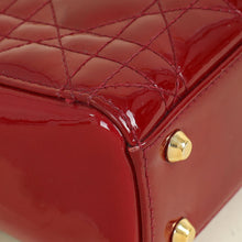 Christian Dior Cherry Red Mini Chain Lady Dior Bag