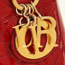 Christian Dior Cherry Red Mini Chain Lady Dior Bag