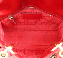 Christian Dior Cherry Red Mini Chain Lady Dior Bag