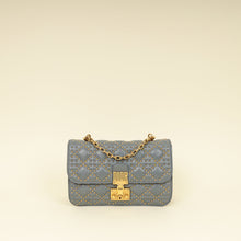 Christian Dior Bluish Grey Cannage Studded DiorAddict Flap Bag