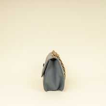 Christian Dior Bluish Grey Cannage Studded DiorAddict Flap Bag
