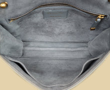 Christian Dior Bluish Grey Cannage Studded DiorAddict Flap Bag